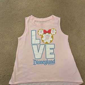 Disney Pink Tank Top with Blue and Yellow Accents